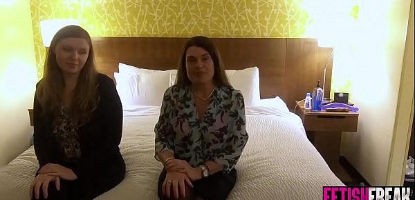  Soccer moms having lesbian sex in a hotel